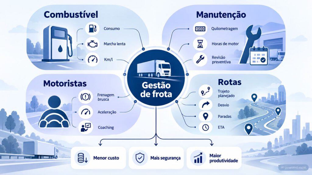 Os 4 pilares essenciais para gerenciar sua frota com sucesso