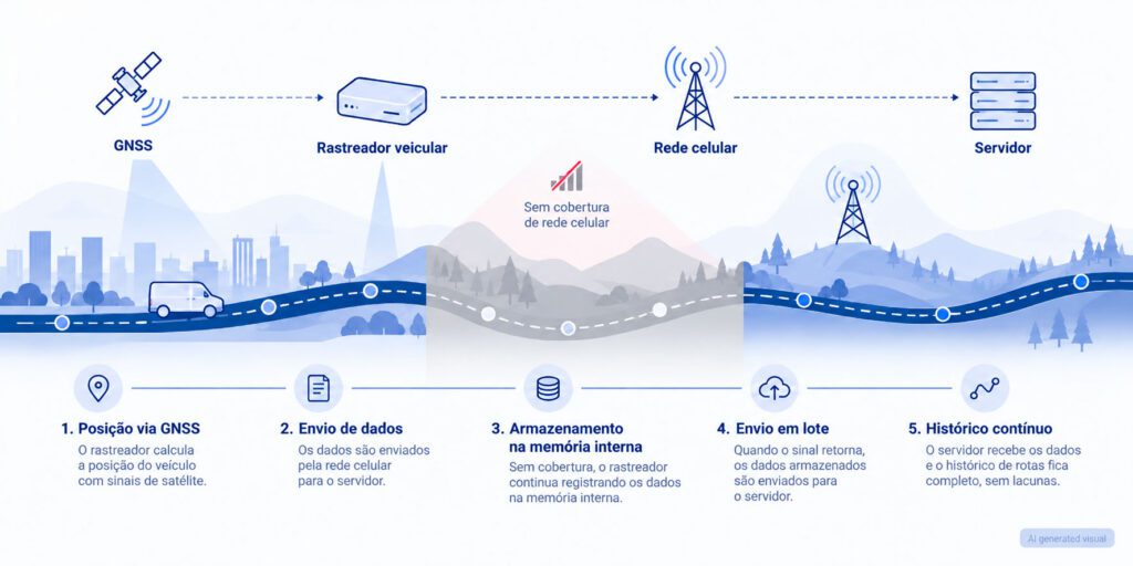 Rastreamento veicular via rede celular
